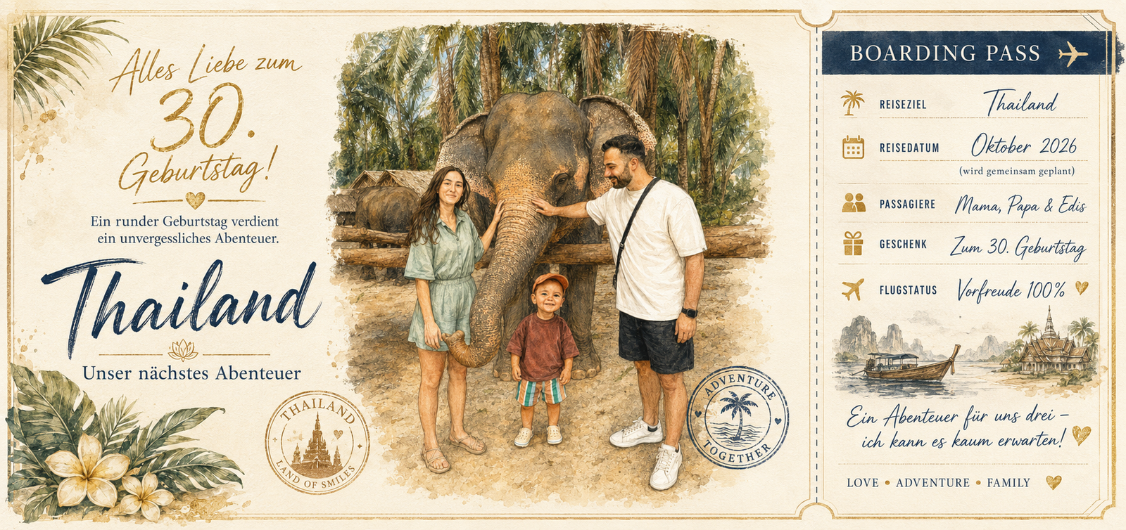 Thailand-Reisegutschein